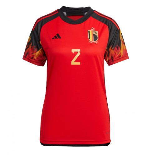 Maillot de foot Belgique Toby Alderweireld #2 Domicile Femmes Monde 2022 Manches Courte